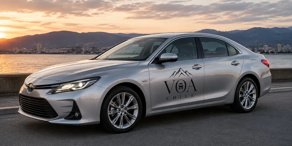Autom&oacute;vil sed&aacute;n de la flota de VOA Chile